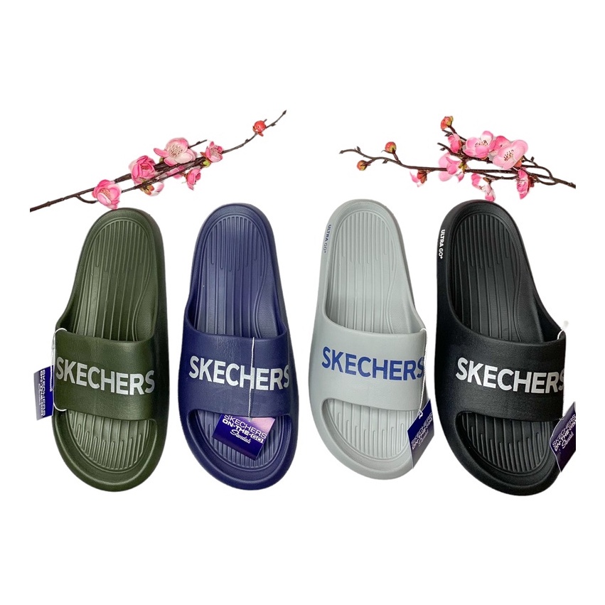 รองเท้าแตะผู้ชาย Skechers ล่าสุด,รองเท้าแตะแบบสวมผู้ชายอินเทรนด์, รองเท้าแตะผู้ชาย Skechers