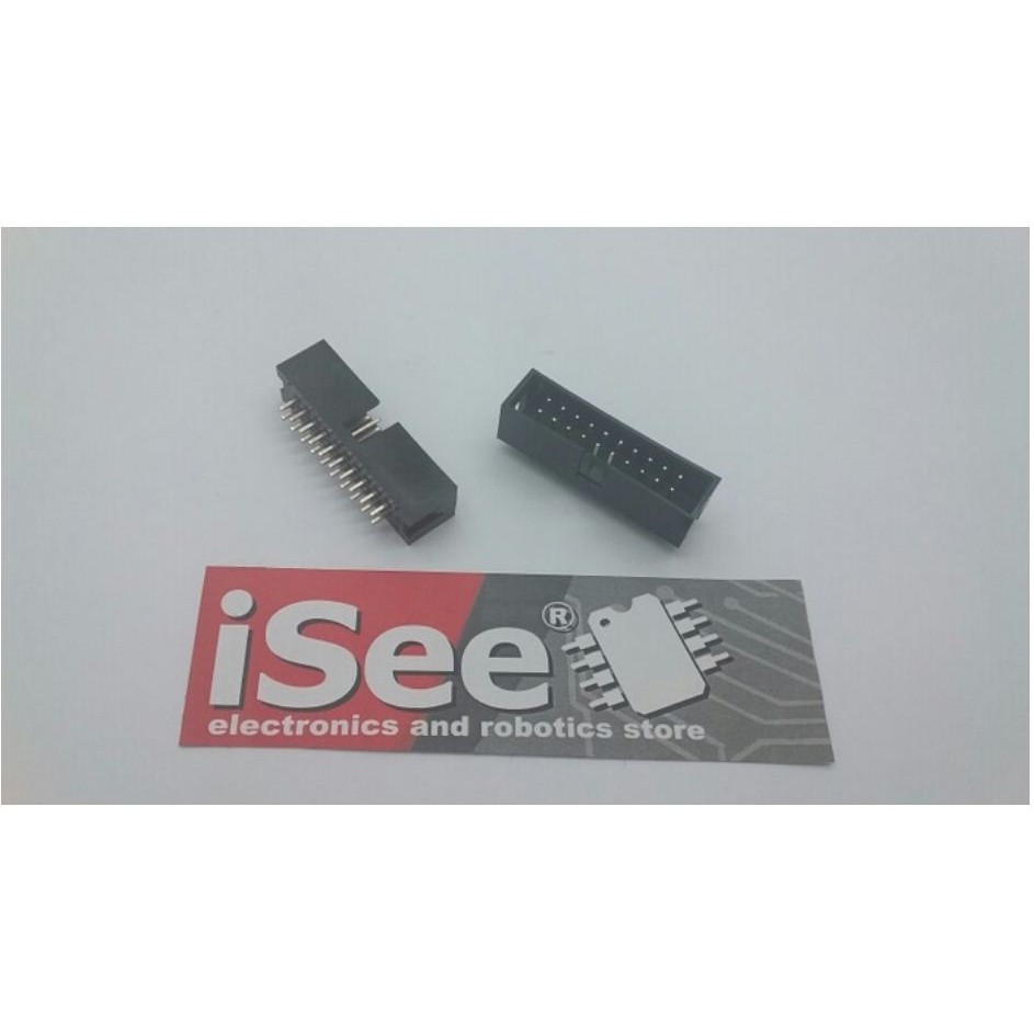 ซ็อกเก็ต DC3-20P 20pin 20 pin 2x10P 2x10 ตรง 2.54mm Pitch IDC ตัวผู้