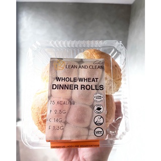 ดินเนอร์โรลโฮลวีท ไม่มีไส้ แพคละ 5 ชิ้น [ Dinner Rolls Whole Wheat ] ขนมปังอบเหมาะทานกับซุป