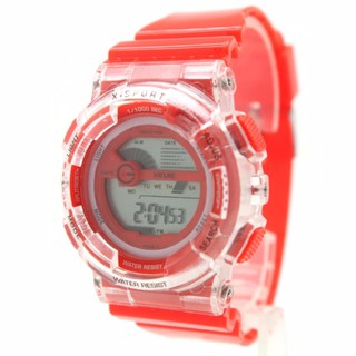 X Sport Watch (Color) นาฬิกาข้อมือ สายยางใส ระบบ Digital XS-A13