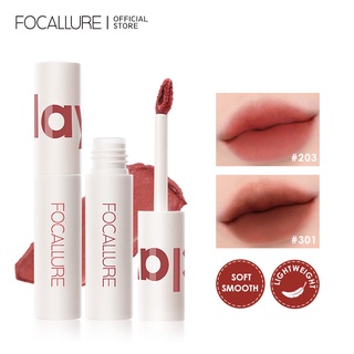 Focallure ลิปสติกลิปทินท์ลิปกํามะหยี่เนื้อแมทน้ําหนักเบาเครื่องสําอางแต่งหน้า