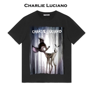 Charlie Luciano Tide เสื้อยืดแขนสั้นพิมพ์ลายสําหรับผู้ชายและผู้หญิง