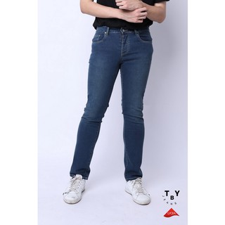 TBY JEANS กางเกงยีนส์ทรง Slim โทนสีเข้ม TY1314