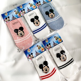 mickey sock set 2 🖤 ถุงเท้านำเข้าจากเกาหลี ลายการ์ตูน มิกกี้ ( mickey ) ลิขสิทธิ์แท้ 100%