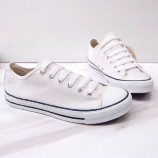 🔥Hot item🔥 ส่งไว!!! ราคาถูกที่สุด!!! Mashare​ รุ่น​ 191 ​รองเท้า​ผ้าใบ​ทรง Converse สี​ : ขาวดำ ไซส์​ : 37 - 43