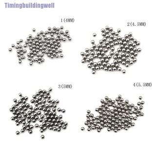 Twth อะไหล่ลูกปืนเหล็ก เส้นผ่านศูนย์กลาง 4 4.5 5 5.5 มม. สีเงิน สําหรับรถจักรยาน 100 ชิ้น