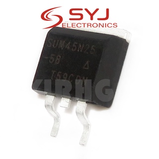 มีสินค้า วงจรรวม TO-263 250V 45A SUM45N25-58 SUM45N25 45N25 10 ชิ้น