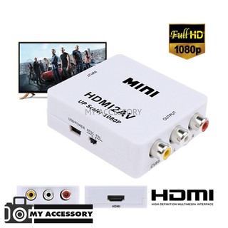 กล่องแปลงสัญญาณ ADAPTER HDMI TO AV (MINI HDMI2AV Converter)