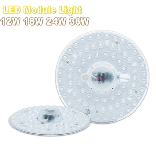 12w 18W 24W 36W LED วงแหวนแผงไฟวงกลมเพดานโมดูลสําหรับบ้านเปลี่ยนไฟอุปกรณ์เสริม