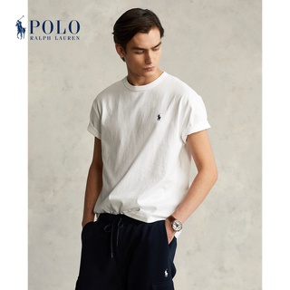 Ralph Lauren เสื้อยืดโปโล แขนสั้น พิมพ์ลายโลโก้ม้า สีพื้น สําหรับผู้ชาย