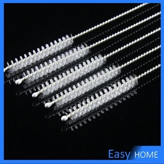 ขนไนล่อน ไม่ทำให้เป็นรอย แปรงล้างหลอดดูด จุกนม Stainless steel soft straw straw brush