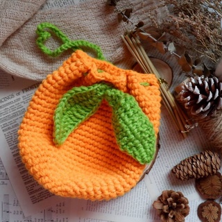 🍊🍑🍎Wallet crochet 🍑🍎🍊 กระเป๋าหูรูดผลไม้