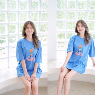 พร้อมส่ง : เสื้อยืดสกรีนลาย HELLO