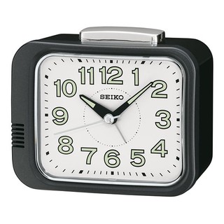 SEIKO นาฬิกาตั้งปลุก Bell Alarm มีพรายน้ำ รุ่น QHK028K