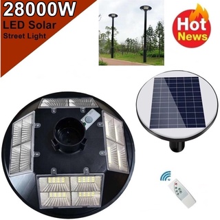 โคมไฟ UFO 16 ช่อง  LED 20000W - 28000W Square Light ไฟถนน ไฟโซล่าเซลล์  Solar Street Light  พลังงานแสงอาทิตย์ LED แสงขาว