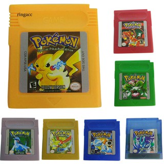 【 RAC 】 เกมสำหรับ Nintendo Pokemon GBC Game Boy Color Version Console