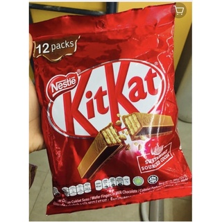 ช็อกโกแลตคิทแคท(Kitkat Chocolate) 1 ถุง บรรจุ 12 ห่อ