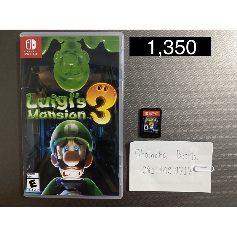 NSW ตลับเกม Luigi’s Mansion 3 มือสอง / แผ่นเกม Nintendo Switch