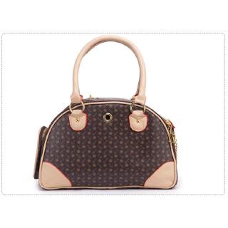 PU Leather Small Cat Dog Carrier BAG เดินทางกลางแจ้งพกพากระเป๋าถือสุนัขสัตว์เลี้ยงแบบพกพา