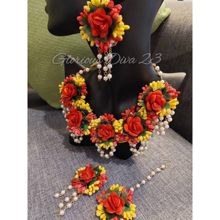 Designer Jwellery Set for Women & Girls (Mehandi/Haldi /Bridal/Baby Shower/Marriage)