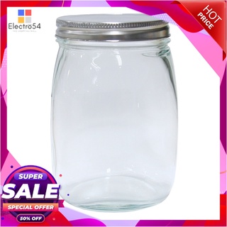 ขวดโหลฝาเกลียวสเตนเลส ขนาด 1000 มล.อุปกรณ์ครัวและเครื่องใช้Jar Wth Stainless Lid 1000Ml.