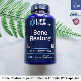 Life Extension - Bone Restore Superior Calcium Formula 120 Capsules แคลเซียม อาหารเสริมสำหรับกระดูก