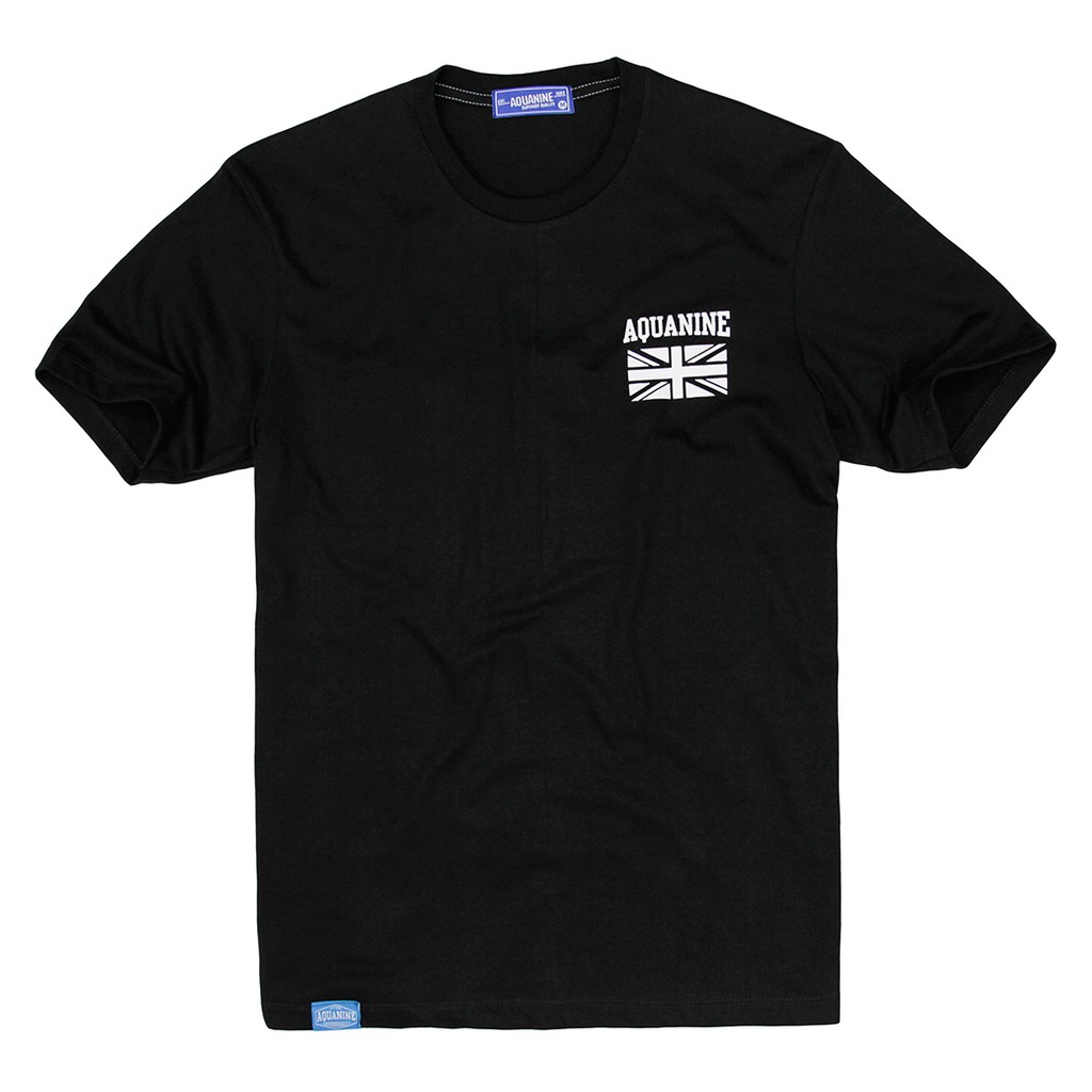 AQUANINE เสื้อยืดผู้ชาย เสื้อยืดผู้หญิง รุ่น REGULAR ( เสื้อยืดสีดำ ) ลิขสิทธิ์แท้