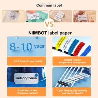 Niimbot N1(B18) เครื่องพิมพ์ฉลาก Barcode QR Code Sticker Office Cable Label Printer Bluetooth Home Storage เสื้อผ้าสินค้าโภคภัณฑ์ Frozen Food Label Printer
