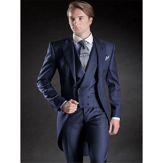 เครื่องแต่งกาย Homme Terno Masculino Tuxedos Slim Fit สูทล่าสุดออกแบบชุดแต่งงานสำหรับผู้ชาย3ชิ้น (เสื้อ + กางเกง + Tie)h