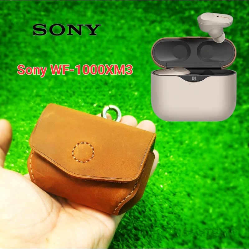 ซองหนัง Sony WF-1000XM3 พร้อมตะขอหนังแท้ HANDMADE