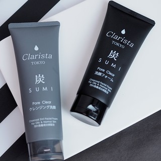 ของแท้ 100 % ล็อตใหม่ โฟมล้างหน้า ชาร์โคล Clarista Tokyo Charcoal MADE IN JAPAN หลอดใหญ่ ผลิตปี 2023