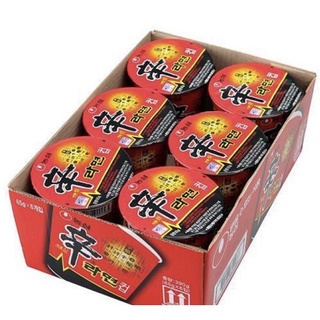 Nongshim Shin Cup Noddle Soup 68g* 6 Cups นงชิม ชินคัพ บะหมี่ถ้วยรสเผ็ด