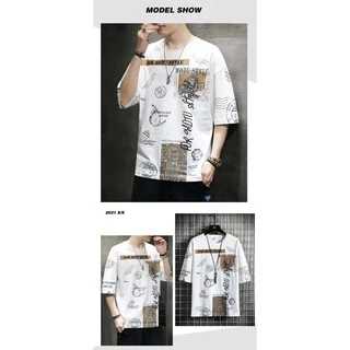 TS MEN เสื้อยืดคอกลมแขนสั้น เสื้อยืดผู้ชาย(มี2สี)รุ่น NTC20