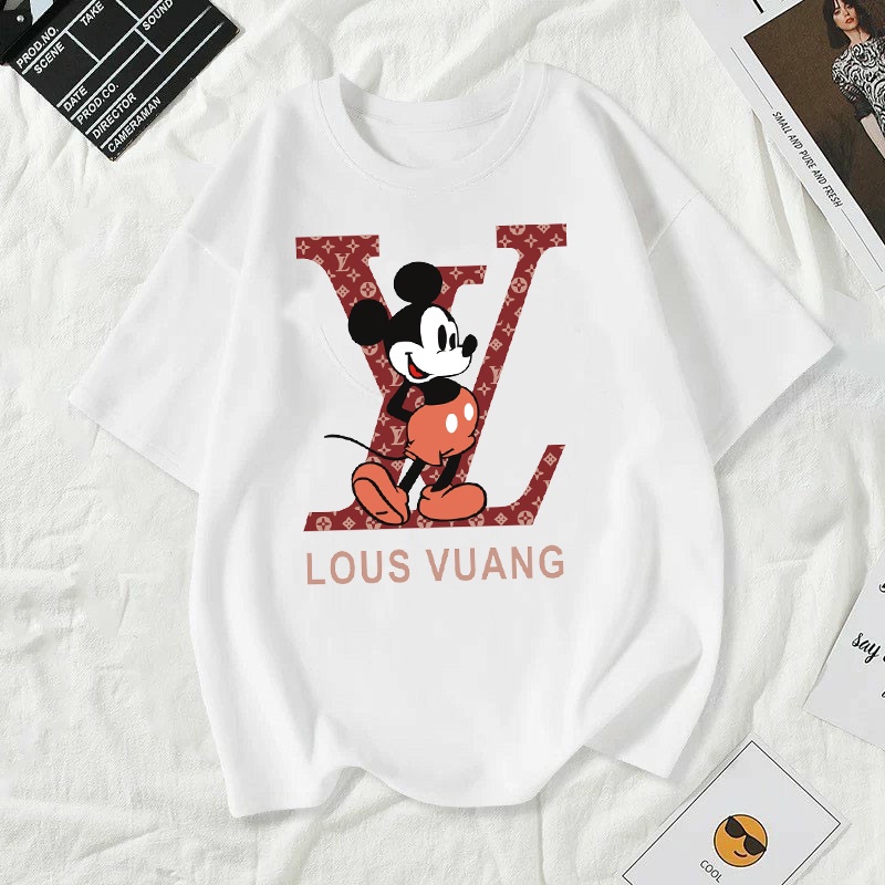 เสื้อยืดคอกลมลายสุตฮิต+แฟชั่น มี10 สีให้เลือก ใส่ได้ทั้งชายและหญิง T-269