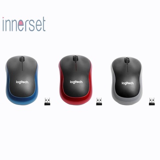 [Innerset]Logitech M185 2.4 Ghz เมาส์ออปติคอลเล่นเกมแบบไร้สาย 1000Dpi 3 ปุ่มกด