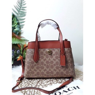 COACH LORA CARRYALL 30 IN SIGNATURE CANVAS (COACH 593)