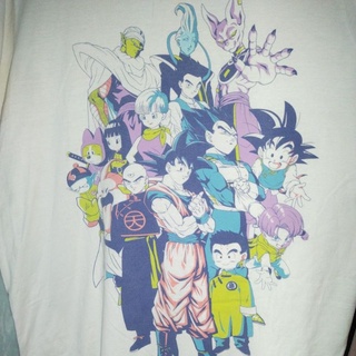 เสื้อยืดมือสอง Usa การ์ตูนวินเทจ Dragonball Z รวมตัวละครสวยๆ ไม่มีตำหนิ Size XL.อก24/ยาว30