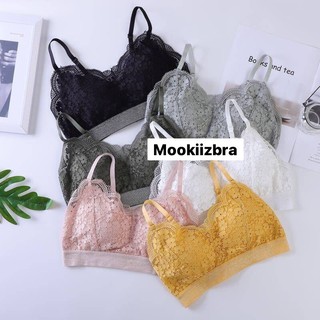 🦄Mookiizbra🦄 New ลูกไม้สุดเซ็กซี่ งานตะขอ 👍🏻 ฟรีไซร์  /6สี