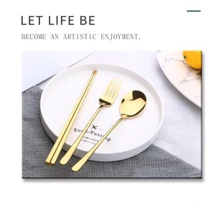 ช้อน ส้อม สแตนเลส 1คู่ ยาว 20ซม รุ่นหนา 2.5mm