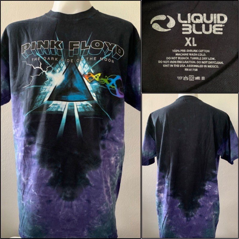 เสื้อวง Pink Floyd มัดย้อม By Liquid Blue