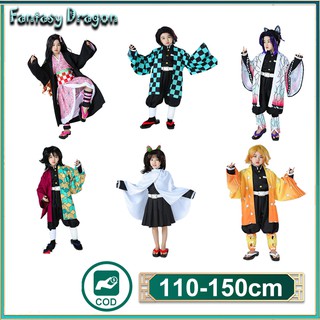 [Fantasy Dragon Store] ชุดแฟนซีเด็ก ชุดคอสเพลย์การ์ตูนอะนิเมะ สำหรับเด็ก Anime Demon Slayer Kimetsu no Yaiba Cosplay