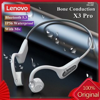 Lenovo X3 Pro หูฟังบลูทูธไร้สาย 5.3 พร้อมไมโครโฟน กันน้ํา IP56 สําหรับ Samsung IPhone