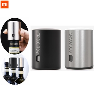 Xiaomi Smart Wine Stopper Stainless Steel Electric Stopper Wine Corks Mi Circle Joy Vacuum Memory Wine Stopper