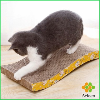 Arleen ที่ลับเล็บแมวกระดาษ ลูกฟูกที่ลับเล็บ อุปกรณ์สำหรับแมว Scratcher