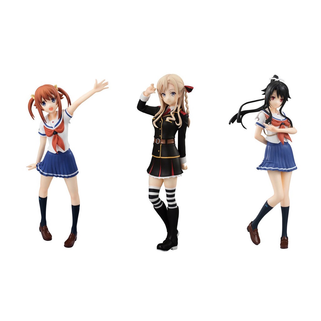 ฟิกเกอร์ งานแท้  Akeno,Wilhelmina,Mashiro - Special figure [ High School Fleet ]