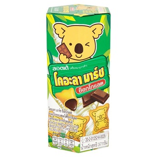 🔥HOT🔥 ลอตเต้ โคอะลา มาร์ช ช็อกโกแลต ขนมปังกรอบสอดไส้ช็อกโกแลต 37กรัม Lotte Koalas March Chocolate Biscuits with Chocola