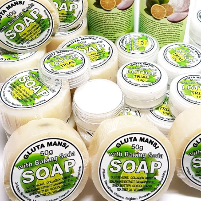Glutamansi Baking Soda Lotion + สบู่