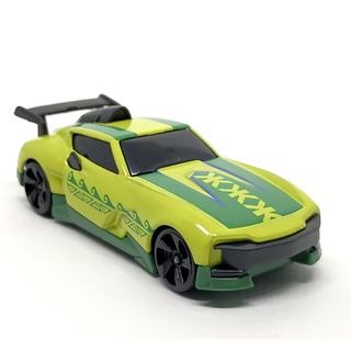 Majorette Fiction Racer Collection Yellow / Green - Dark Green Base /scale 1/64 (3 inches) Ref 911 no Package