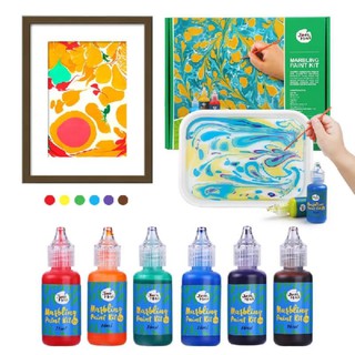 ชุดเซ็ตศิลปะเด็กวาดลวดลายหินอ่อนแบรนด์ Joan Miro - Marbling Paint Kit 6 Colors