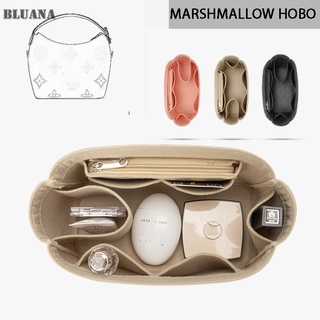 Bluana MARSHMALLOW HOBO จัดระเบียบ และดันทรงกระเป๋า กระเป๋าผ้าสักหลาด สําหรับใส่ของ จัดระเบียบ D064